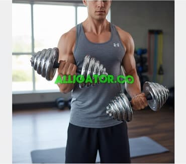 Гантели хром 15+15 кг заводские Китай разборные отличного