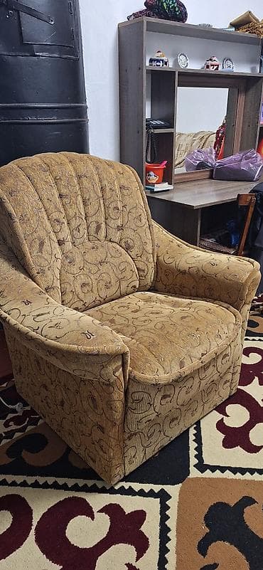 Офисная мебель: Комплект мягкой мебели, цвет - Бежевый — 3