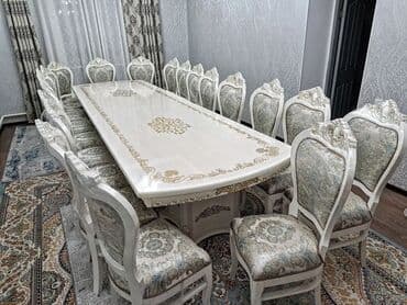 дом на колесах купить бишкек: Стол и стул для зала, цвет - Белый — 12