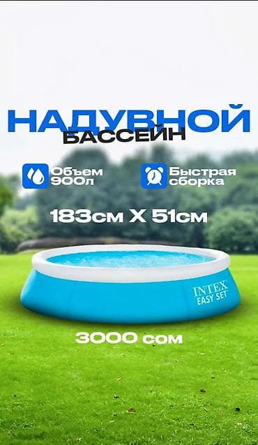 Надувной бассейн Intex Easy Set Жайдын ыссыгында сергиткен бассейндер