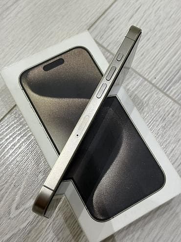 apple 6: IPhone 15 Pro, 256 ГБ, Natural Titanium, 80 % — 2