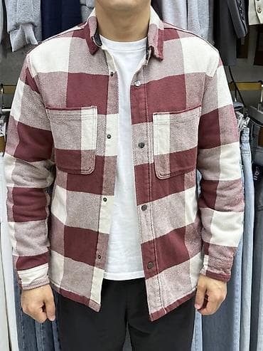 Носки и белье: Мужская рубашка, S, H&M, Б/у, цвет - Красный, Самовывоз, Платная доставка — 1