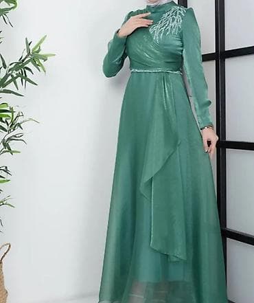 Вечернее платье, Длинная модель, С рукавами, 3XL