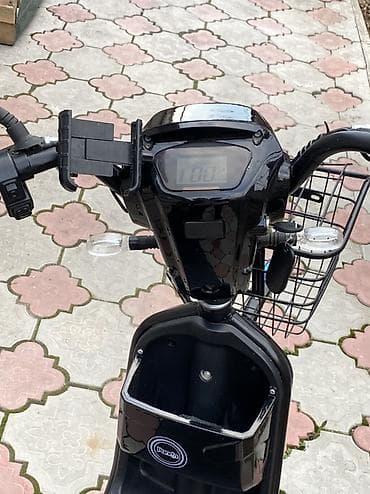 мото зашита: Электроскутер Panda (электровелосипед-скутер) в чёрном цвете — 7