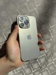 бу стралный: IPhone 15 Pro, Колдонулган, 128 ГБ, Natural Titanium, 92 % — 2