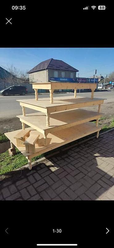 Тигүүчүлөр үчүн отургучтар: Ашкана үчүн отургуч, Жыгач, түсү - Күрөң — 6