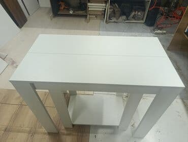 Трансформер үстөлдөрү: Трансформер үстөлү Зал үчүн, Жайылуучу стол, түсү - Ак — 1