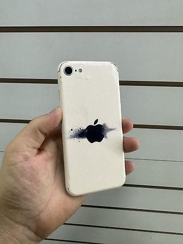 IPhone 8, Б/у, 64 ГБ, Белый, Защитное стекло, Чехол, 79 %