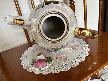 продаю фарфор: Трактирные чайники гиганты фарфорового завода Дулево "Роза". Объем — 3