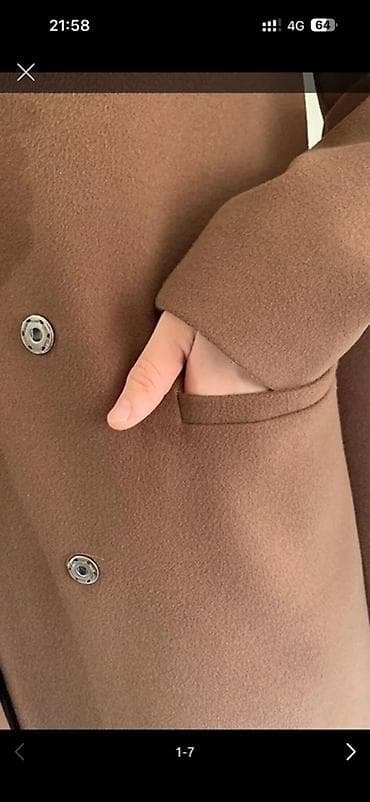 Женское пальто, цвет теплый коричневый (терракотово‑шоколадный). - — 3