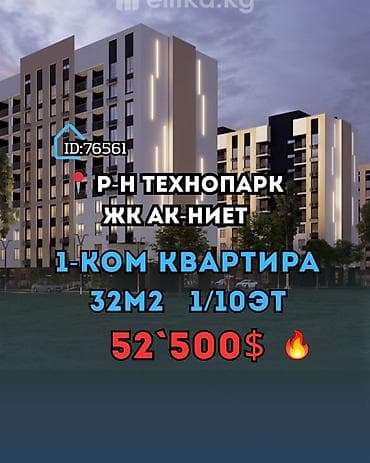 1 комната, 32 м², Элитка, 1 этаж, Евроремонт — 1