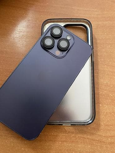 IPhone 14 Pro, Б/у, 512 ГБ, Deep Purple, Чехол, 95 %