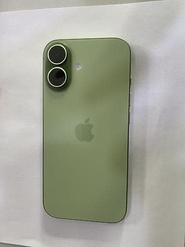 самый дешевый айфон 16: IPhone 17, Б/у, 256 ГБ, Зеленый, Защитное стекло, Чехол, 100 % — 1