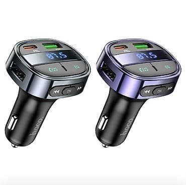 mic mini: Автомобильный Bluetooth FM-трансмиттер Hoco E70 (30W) - Подключение — 6