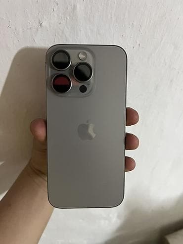 айфоны в цуме: IPhone 15 Pro, Б/у, 256 ГБ, Natural Titanium, Чехол, 83 % — 4