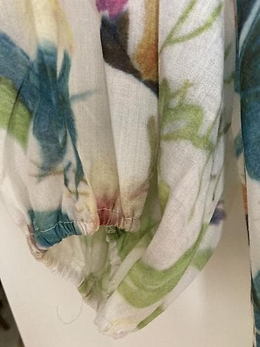 радуга вечт: Блузка женская с цветочным принтом - Легкая полупрозрачная ткань (по — 5