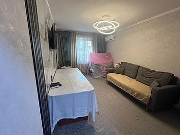 квартира токмок: 2 комнаты, 40 м², Индивидуалка, ул. Московская / Турусбекова Индивидуалка, 5 этаж — 1