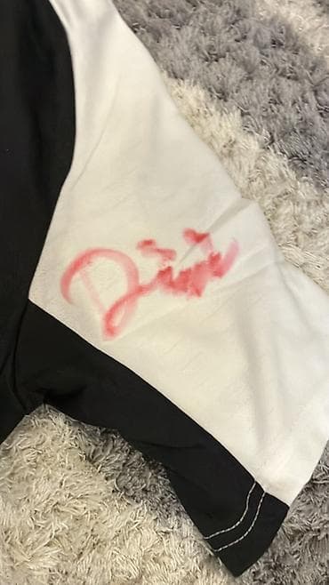 Футбольная футболка с автографами - Цвет: черно-белая панельная — 4