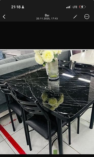 Оңдоп-түзөө жана курулуш: Ашкана үстөлү жана отургуч, түсү - Ак — 5