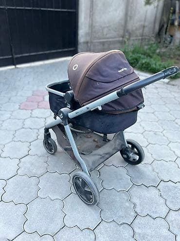 Коляски: Коляска, цвет - Черный, Б/у — 8