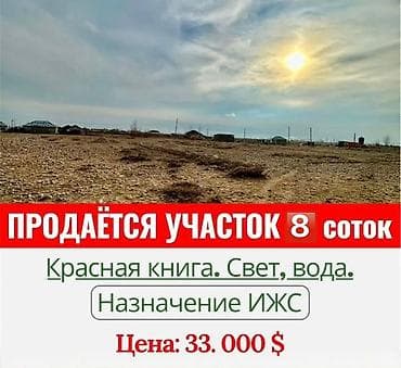 земли поля поливной: 8 соток, Для строительства, Красная книга — 1