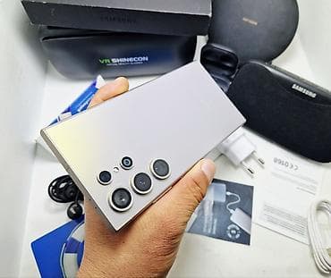 samsung s22ultra: Samsung Galaxy S24 Ultra, Б/у, 256 ГБ, цвет - Серебристый, eSIM — 7