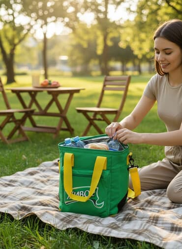 пакеты для упаковки: Пищевой контейнер, цвет - Зеленый — 1