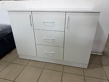 камод для зала: Комод для одежды, Без зеркала, ЛДСП, цвет - Белый — 1