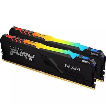 Оперативная память DDR4 16 GB (2шт по 8GB ) 3200MHz cl16. Kingston