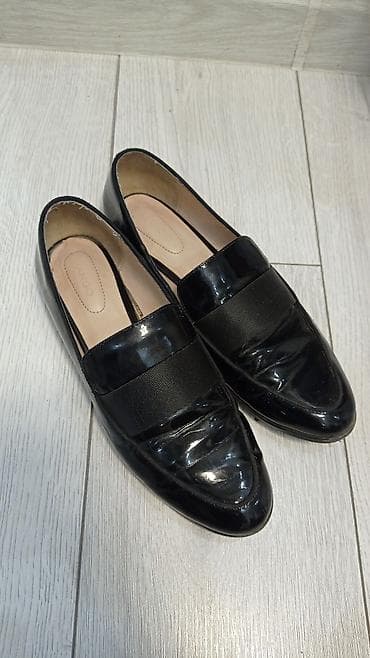 Сабо: Туфли, 40, Mango, Б/у, цвет - Черный, Самовывоз, Платная доставка — 1