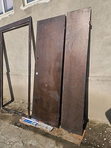 железная решетка на окно: Двери для домов и квартир, Металлическая, Одностворчатая, цвет - Коричневый — 2