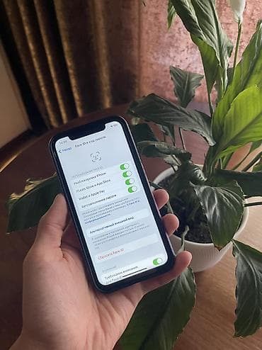 iphone 12 цена в бишкеке: IPhone X, Б/у, 64 ГБ, Черный, Чехол, 100 % — 3