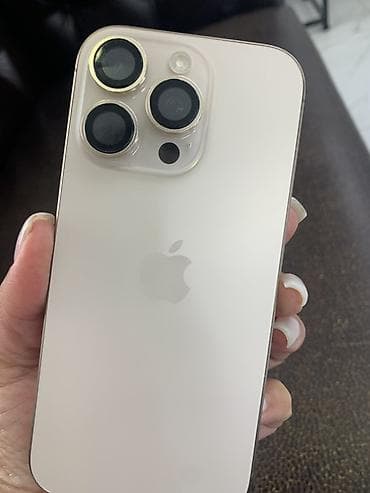 iphone 22: IPhone 16 Pro, Б/у, 256 ГБ, Белый, Зарядное устройство — 1