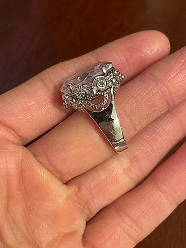 серьги кольца: Новый комплект серьги и кольцо, с серебрянным напылением, отличного — 5