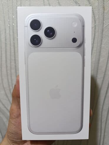 оптом наушник: IPhone 17 Pro Max, Жаңы, 512 ГБ, Күмүш, Куту, 100 % — 1