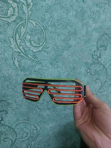 очки rayban камера: Светящиеся неоновые очки-жалюзи (EL-wire) - Двухцветная подсветка — 4