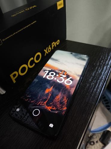 Poco X6 Pro 5G, Б/у, 256 ГБ, цвет - Черный, 2 SIM