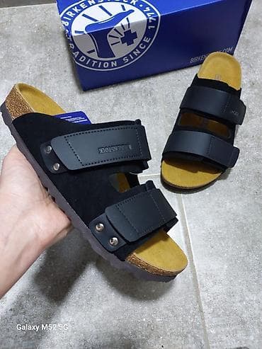 Босоножки, сандалии, шлепанцы: Мужские сандалии, 39, 39.5, 40, Birkenstock, Новый, цвет - Черный, Самовывоз — 1