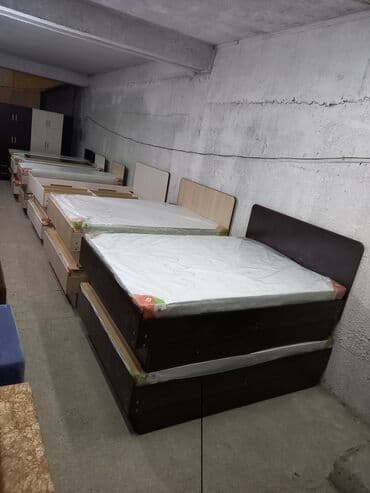Двуспальная кровать, Новый, С матрасом, длина - 2 см