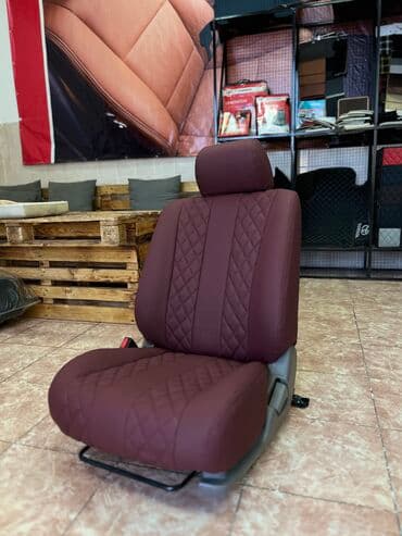 чехол кресло: Чехлы Экокожа, С подушкой, цвет - Черный, Toyota, Новый, Самовывоз — 13