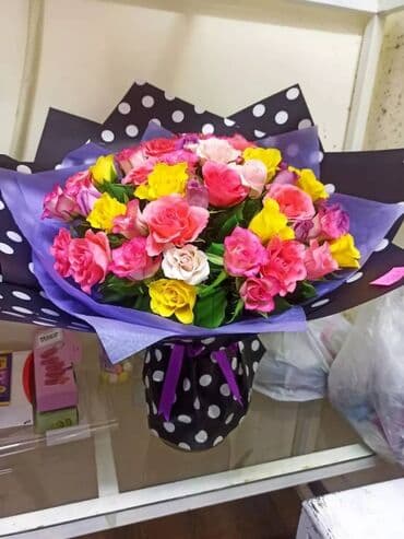 розы цветы: 101 и 51 роза готовый букет 🌹акция акция‼️‼️‼️ — 17