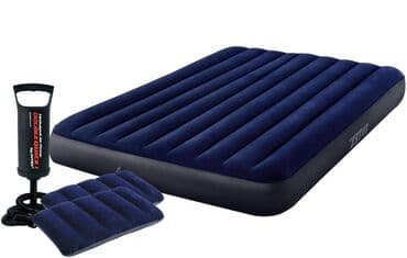 матрас intex цена: Размер: 152 х 203 х 25 см Цвет: Синий Насос: в комплекте Нагрузка: 273 — 1