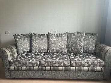 горка в гостинную: Комплект мягкой мебели, цвет - Серый — 3