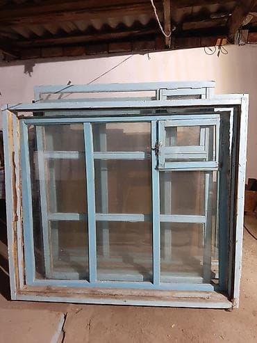 жыгач айнек: Даяр жыгач терезеле, Декоративдик өзгөчөлүктөрү: Фрамуга, Колдонулган, Орнотуусуз, Бөлүп төлөө жок — 2