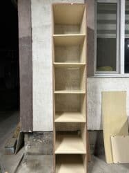 Складные тканевые шкафы: Шифоньер, Б/у, Прямой, цвет - Коричневый, МДФ — 7