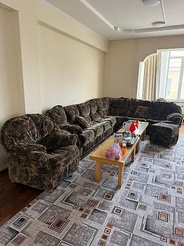 Комплект мягкой мебели, цвет - Коричневый