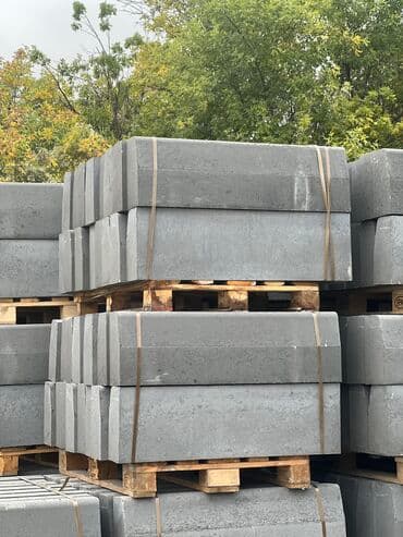 брусчатка бишкек дом брусчатки'' тротуарная плитка бордюры бишкек: Дорожный бордюр, Прессованный, Бетонный, Новый — 4