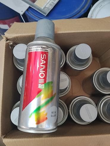 скорый: Аэрозольная краска SANO, цвет №36 Silver (серебристый). - Формат — 1