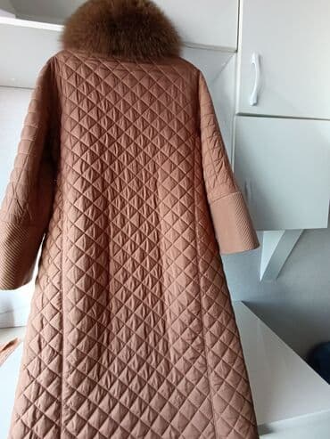 бишкек платья больших размеров: Пальто, Классика, Осень-весна, По колено, Двубортная модель, 4XL — 6