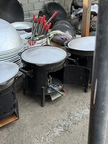 Компрессоры: Казан чугунный с крышкой Davr Metall Объёмы: 4.5 л, 6 л, 8 л, 10 л — 4